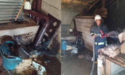 Muradiye’de tandır evi yangını