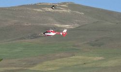 Van'da kalp krizi geçiren hasta helikopterle taşındı