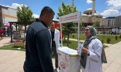 Sağlık ekiplerinden 'sokakta sigarayı bırakma' seferberliği