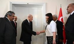 DEM Parti heyeti MHP Lideri Bahçeli’yi ziyaret etti