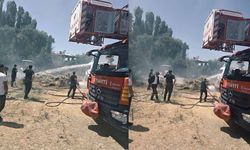 Van'da ot yangını