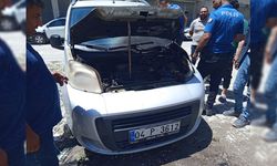 Van'da Seyir Halindeki Hafif Ticari Araç Alev Aldı