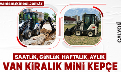 Van Kiralık Mini Kepçe | Saatlik, Günlük, Haftalık ve Aylık Kiralama