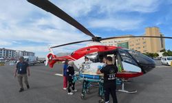 Bir günlük bebek, helikopter ambulansla Van’a sevk edildi
