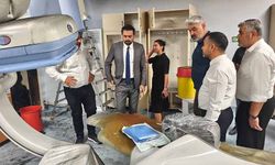 Van Bölge Hastanesi’nde yangında zarar gören alanlar incelendi