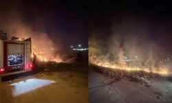 Van'da örtü üstü yangını
