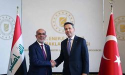 Bakan Bayraktar, Irak Petrol Bakanı Hüdeyir ile bir araya geldi