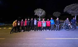 Van Gölü Aktivistleri Gazze için pedal çevirdi