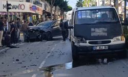 Kırmızı ışık ihlali yapan kamyonet ortalığı savaş alanına çevirdi