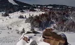 Uludağ’da kar kalınlığı 20 santime ulaştı
