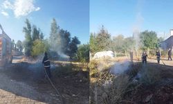 Van'da örtü yangını
