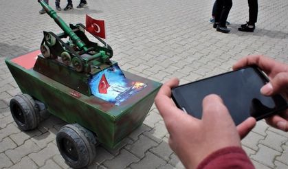 Lise öğrencisi 'insansız mini tank' tasarladı