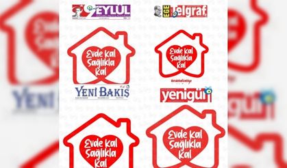 İzmir basınından ortak "Evde Kal" manşeti
