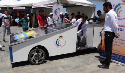Van'da lise öğrencileri güneş enerjisiyle çalışan araç üretti