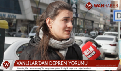 Vanlılardan deprem yorumu