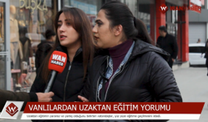 Vanlılardan uzaktan eğitim yorumu