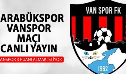 Karabükspor - Vanspor Canlı Yayın (Van Tivi)