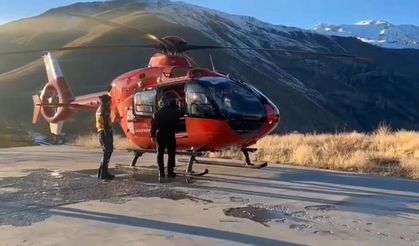 Van'da ambulans helikopter, 3 günlük bebek için havalandı