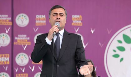 Zeydan, YSK kararı sonrası DEM Parti mitinginde konuştu