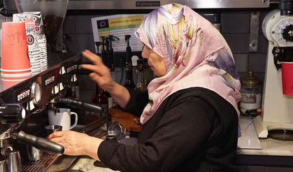 70 yaşındaki 'Barista teyze'
