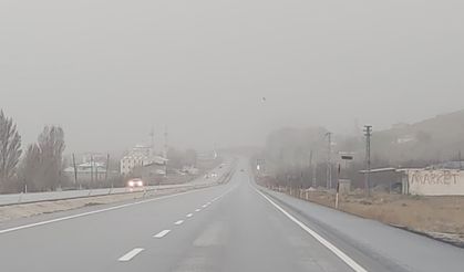Van, toz bulutuyla kaplandı