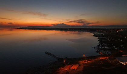 Van'da gün batımı