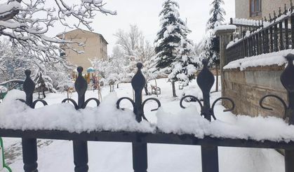 Van'da nisan ayında kar yağışı