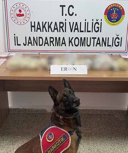 Hakkari'de 5 kilo 815 gram eroin ele geçirildi