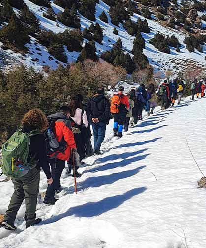 Van'da beyaz örtü altında tarihe yolculuk