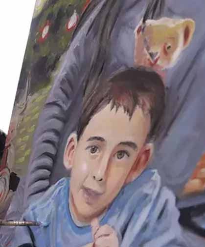 Vanlı ressam, 'Sevgililer Günü' için aldığı siparişleri hazırlıyor