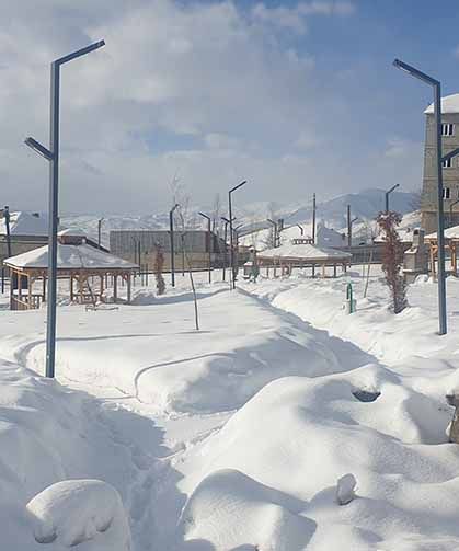 Başkale'de kar yağışı