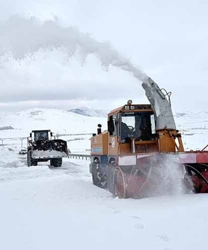Kar kaplanları kesintisiz ulaşım için sahada