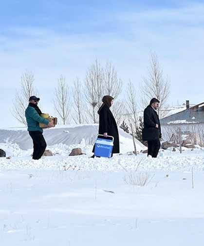 Van'da sağlık çalışanlarının zorlu görevi
