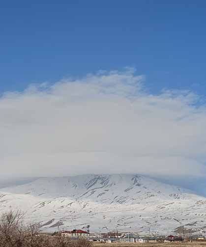 Süphan Dağı semalarında mercek bulutu oluştu