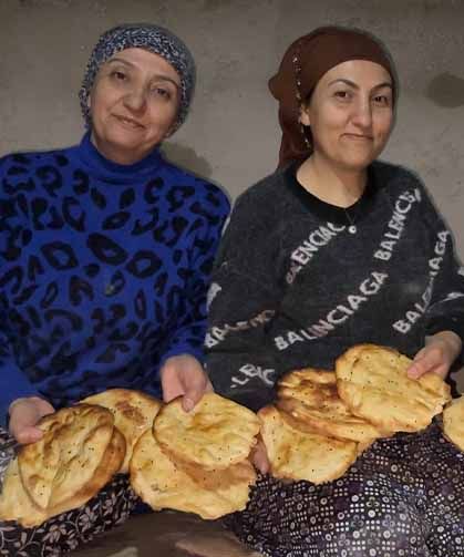 3 kız kardeşten tandır başında tatlı mesaisi