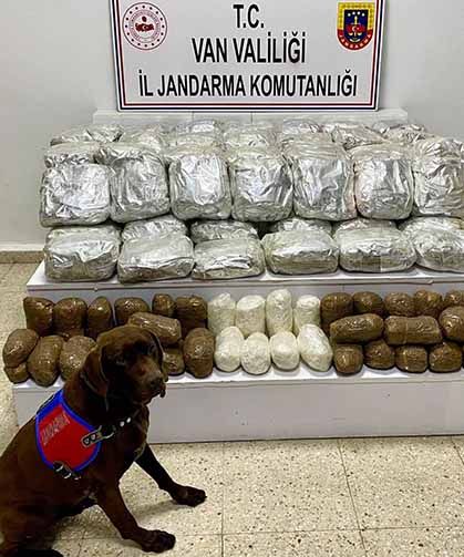 Van'da 78 kilo uyuşturucu ele geçirildi