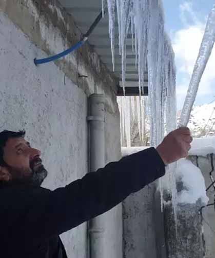 Van'da termometreler eksi 18’i gördü