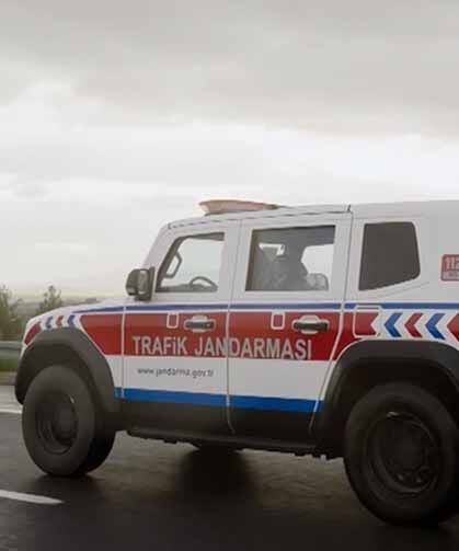 Türkiye'nin ilk yerli ve milli zırhlı SUV aracı göreve başladı