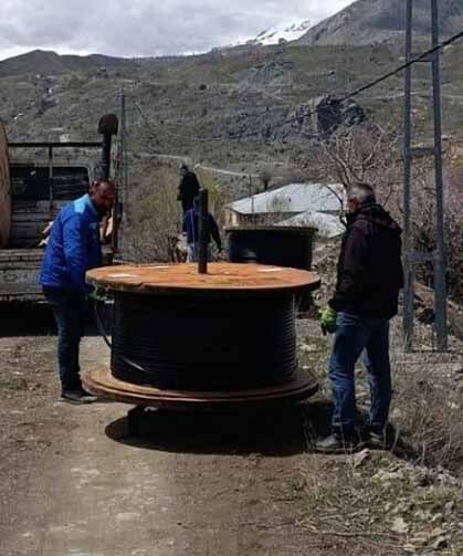Hakkari'de heyelan sonrası iletişim alarmı