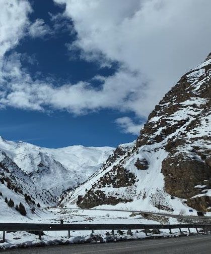 Van'ın yüksek kesimlerinde kar manzaraları