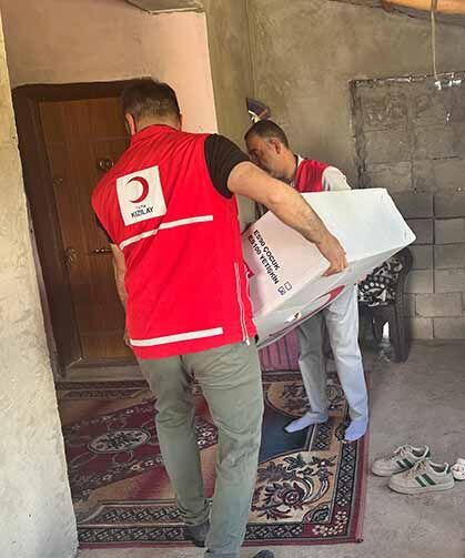 Kızılay’dan özel bireylere tekerlekli sandalye desteği