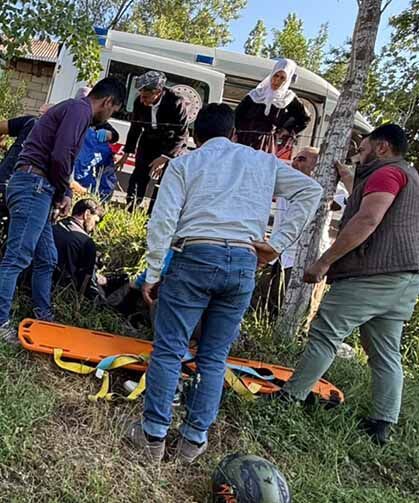 Hakkari'de motosiklet kazası: 1 yaralı