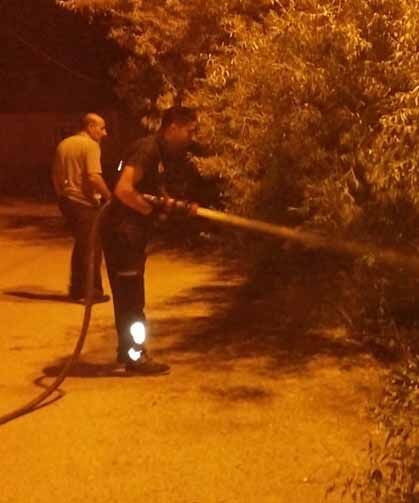 Van’da bahçe yangını korkuttu
