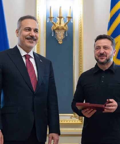 Bakan Fidan, Ukrayna Devlet Başkanı Zelenski ile görüştü