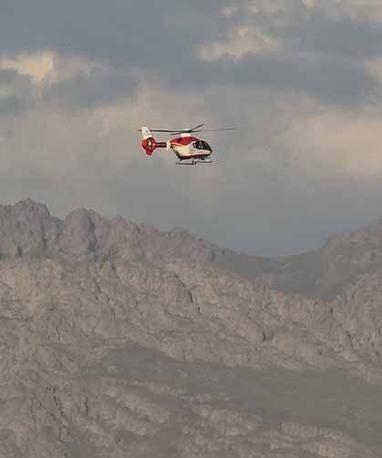 Hamile kadın ambulans helikopter ile Van'a getirildi