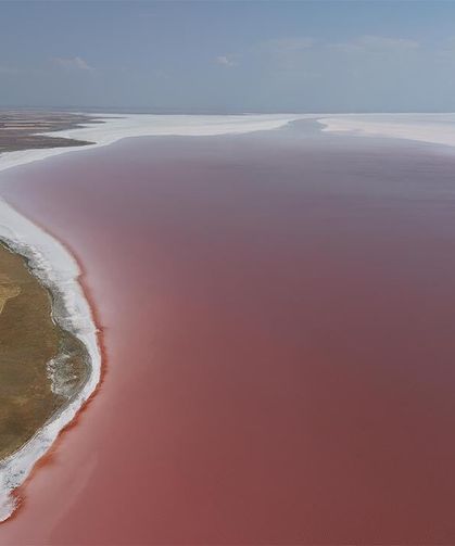 Tuz Gölü, pembe rengini aldı