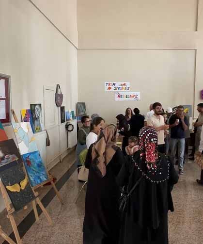 Yüksekova'da hastaların yaptığı ürünler ilgi gördü