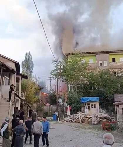 Yüksekova’da yangın