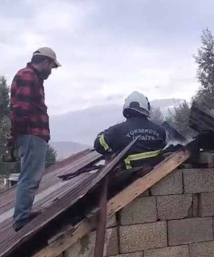 Tandır evinde çıkan yangın söndürüldü