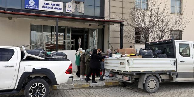 Van Büyükşehir Belediyesi yurtlarda kalan depremzedeleri unutmadı